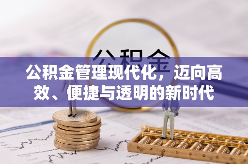 禹州公积金管理现代化，迈向高效、便捷与透明的新时代