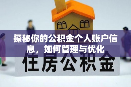 禹州探秘你的公积金个人账户信息，如何管理与优化