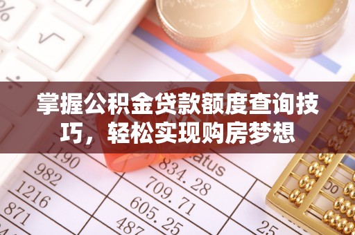 禹州掌握公积金贷款额度查询技巧，轻松实现购房梦想