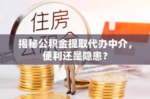 禹州揭秘公积金提取代办中介，便利还是隐患？