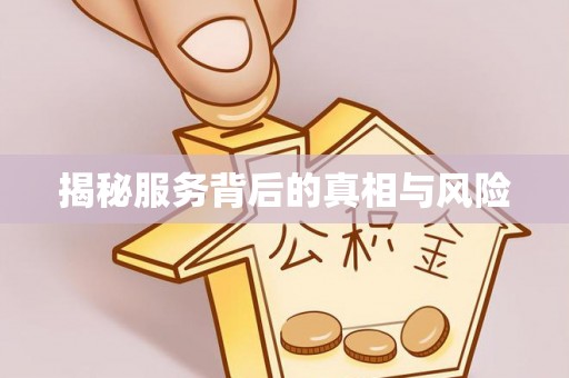 禹州揭秘服务背后的真相与风险