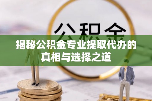 禹州揭秘公积金专业提取代办的真相与选择之道