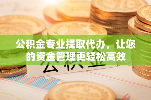 禹州公积金专业提取代办，让您的资金管理更轻松高效