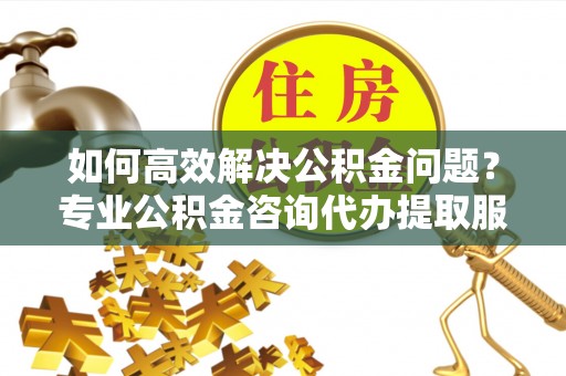 禹州如何高效解决公积金问题？专业公积金咨询代办提取服务来帮你