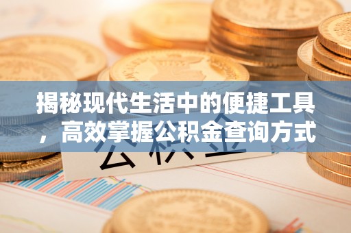 禹州揭秘现代生活中的便捷工具，高效掌握公积金查询方式