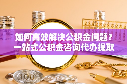 禹州如何高效解决公积金问题？一站式公积金咨询代办提取服务全解析
