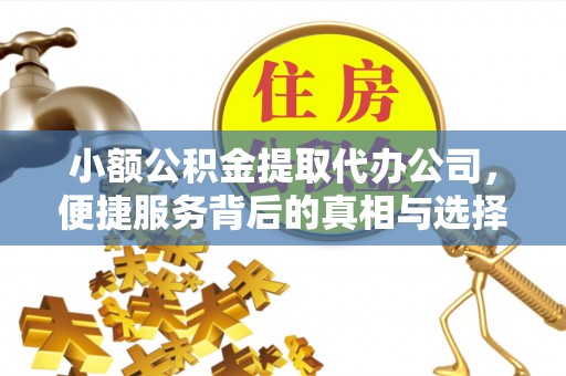 禹州小额公积金提取代办公司，便捷服务背后的真相与选择