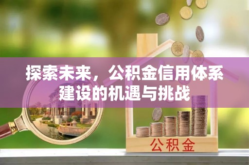 禹州探索未来，公积金信用体系建设的机遇与挑战