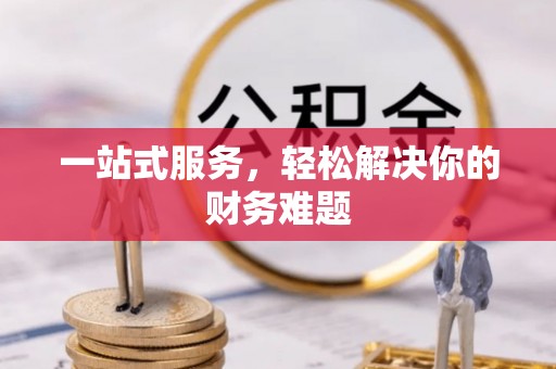 禹州一站式服务，轻松解决你的财务难题