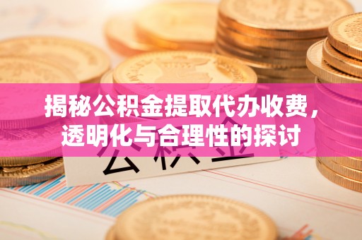 禹州揭秘公积金提取代办收费，透明化与合理性的探讨