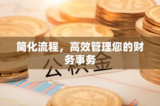 禹州简化流程，高效管理您的财务事务